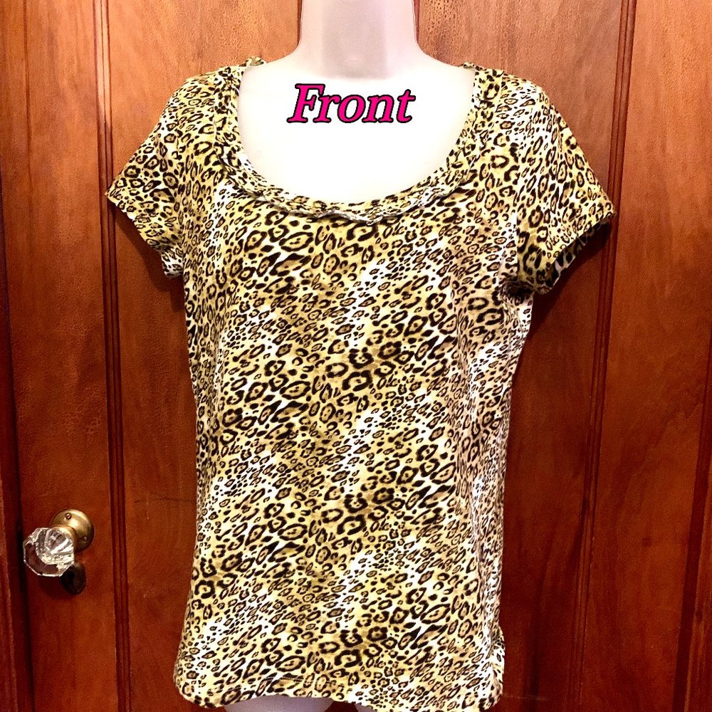 "Jones NY Signature" top, short sleeve, EUC, M
